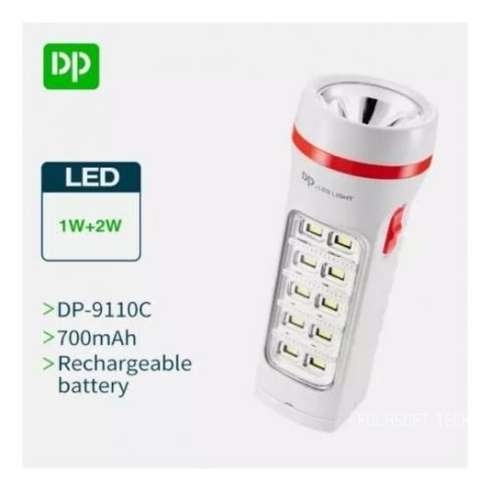 DP LED LIGHT EMERGENCY RECHARGEABLE LANTERN &AMP; TORCHLIGHT
