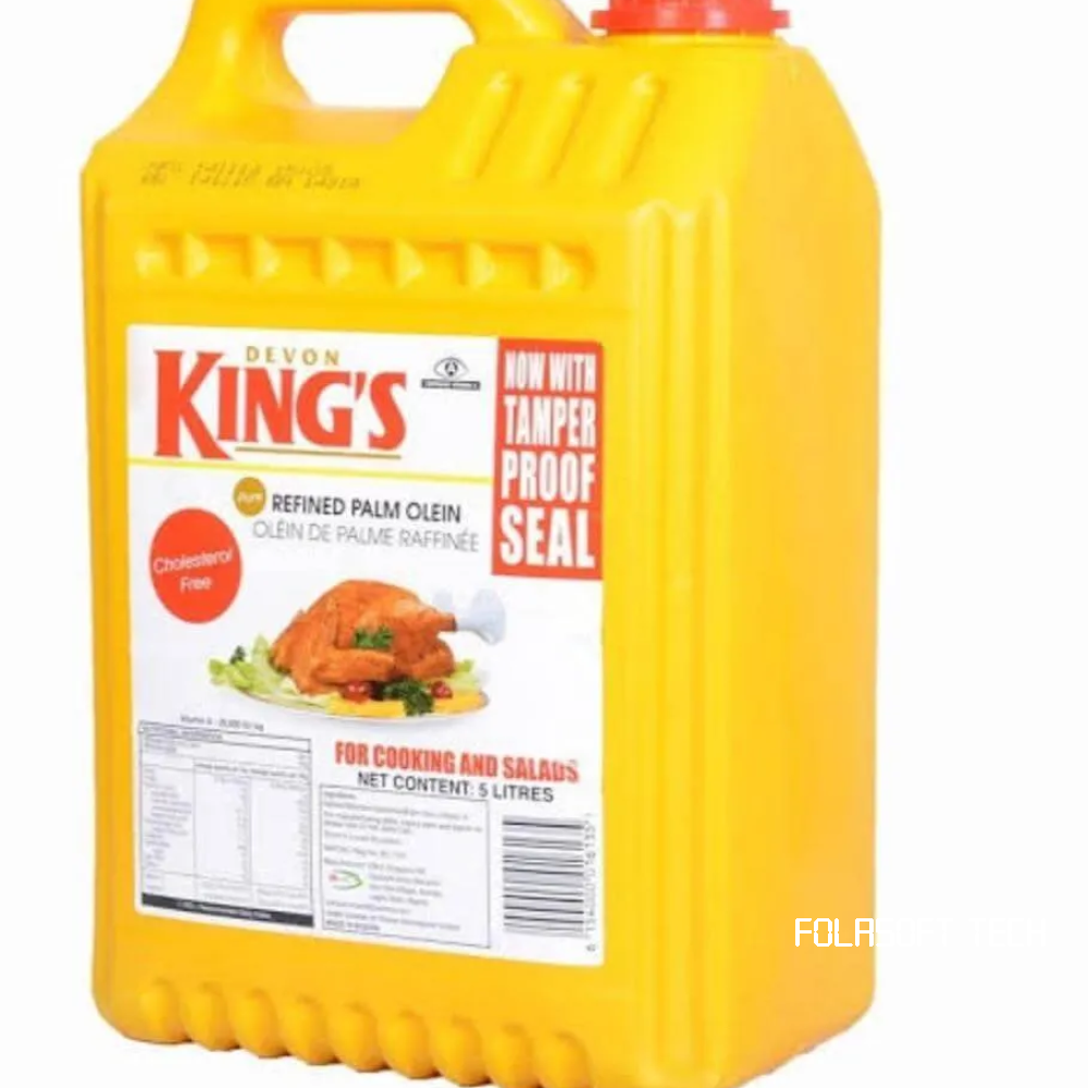 DEVON KINGS GROUNDNUT VEGETABLE COOKING OIL- 5 LITRES