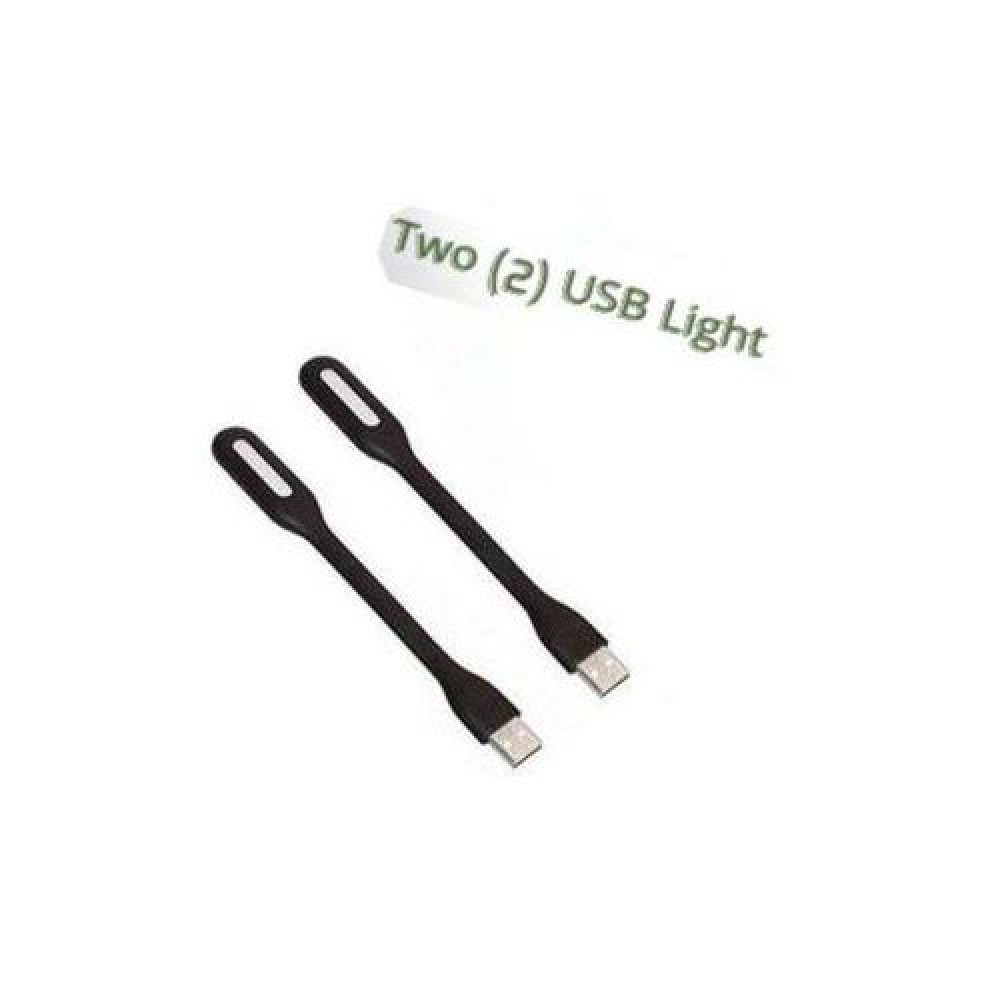 TWO (2) FLEXIBLE NON RECHARGEABLE USB LED BULBS LIGHTS / LIGHT FOR COMPUTERS / LAPTOP KEYBOARDS &amp